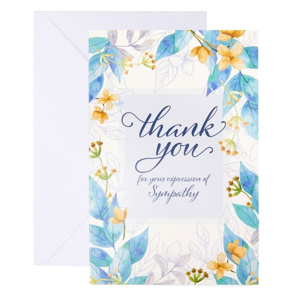 1PACK Thank You Cards Gold Heart Design Bulk