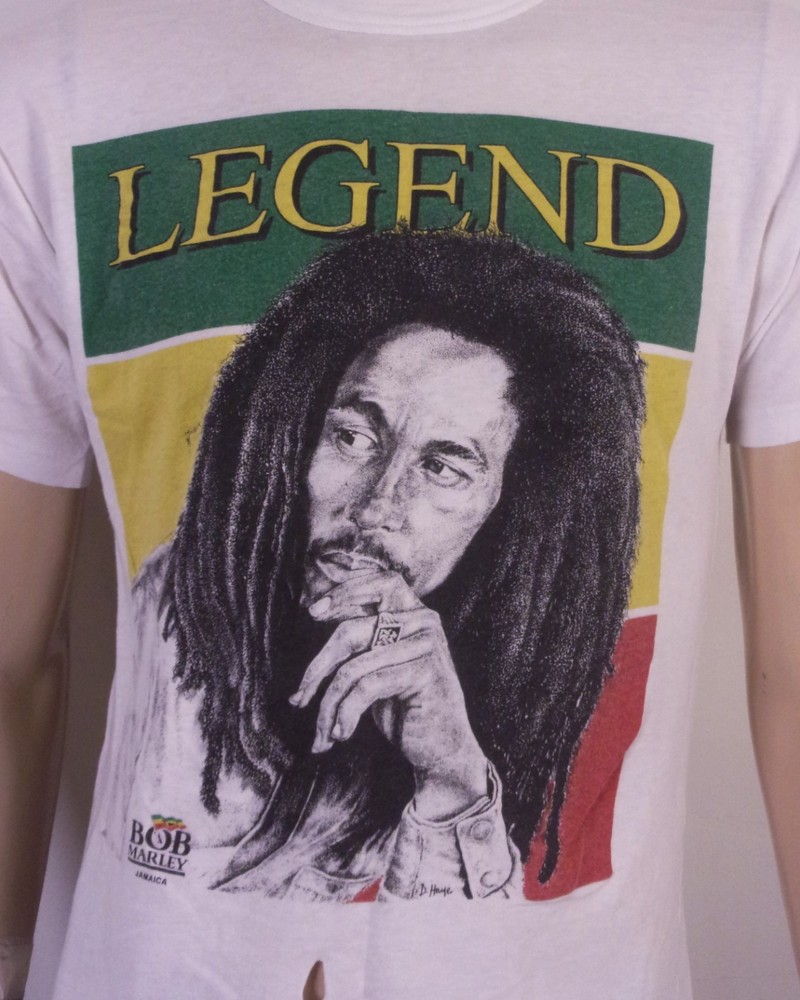 vintage 80s 90s RARE Bob Marley T-Shirt single stitch soft thin Legend Tour XL