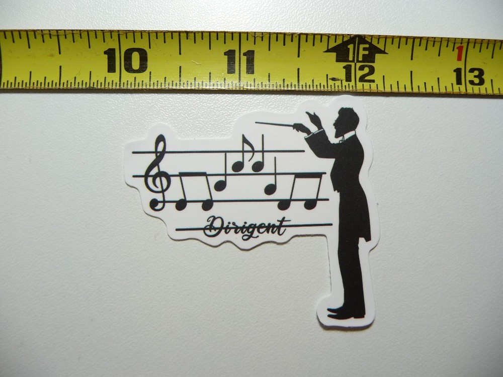 Maestro Conductor Music Decal Sticker for Band Concert Hall Musical Decor