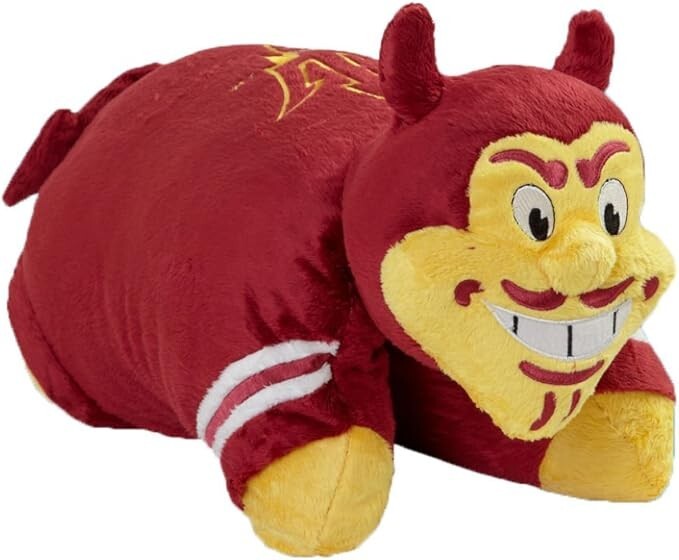 ASU Sun Devils Sparky Mascot Pillow Pet NCAA Team Gear Decor