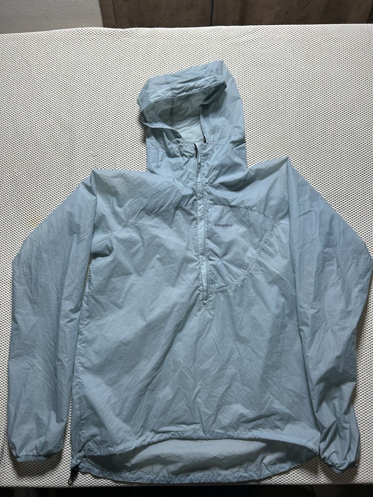 Patagonia Dragonfly Pullover Jacket Mens Small Hooded Packable Windbreaker 24020