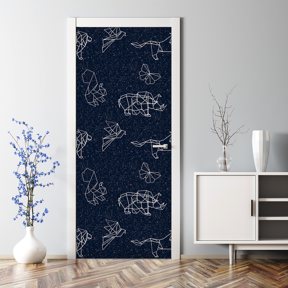 Constellation Animals Stars Galaxy Milkyway Adhesive Door sticker Peel & Stick