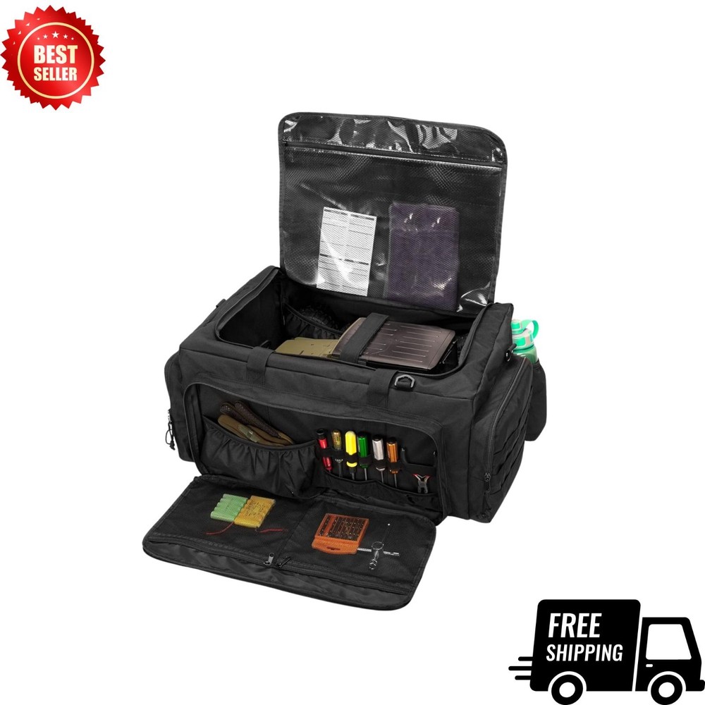 RC Car Carry Bag for 1/8 and 1/10 Cars Multi Pocket Storage Shoulder Strap