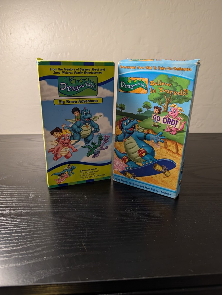🌈Dragon Tales VHS Lot Of 2 Good Condition Vtg Rare