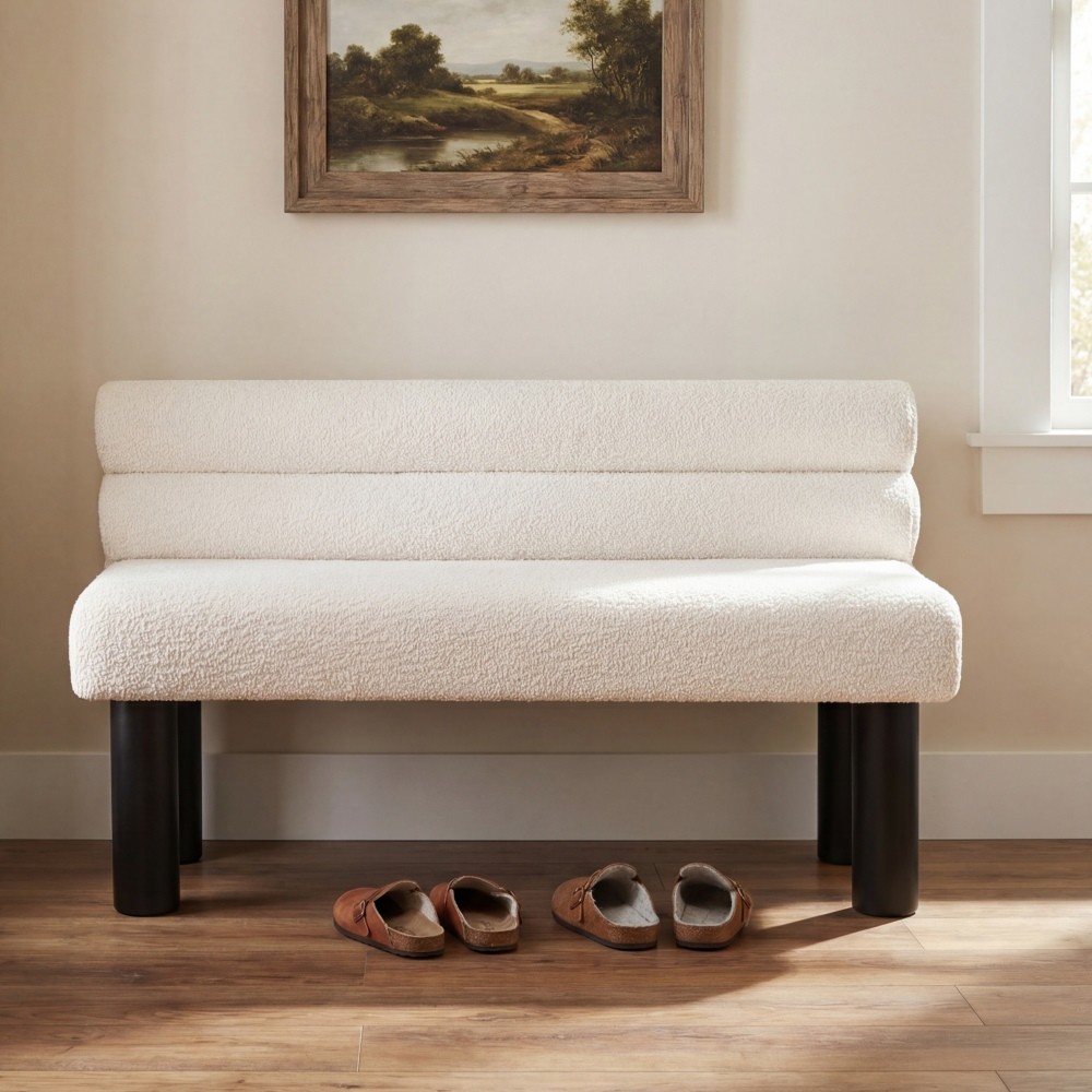 Upholstered Dining Bench, End of Bed, Entryway Bench, Ottoman for Dining Room
