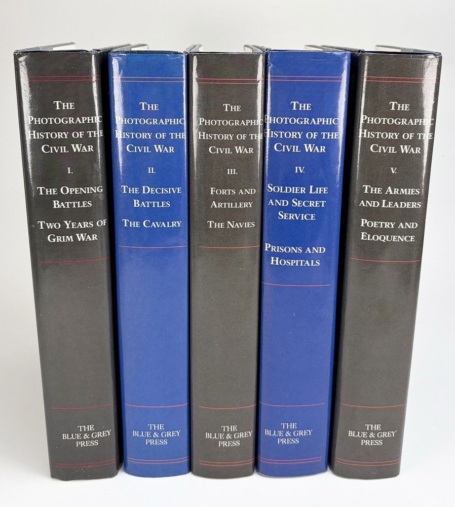 Photographic History of the Civil War 5 Volume Set HCDJ 1987 Blue & Grey Press