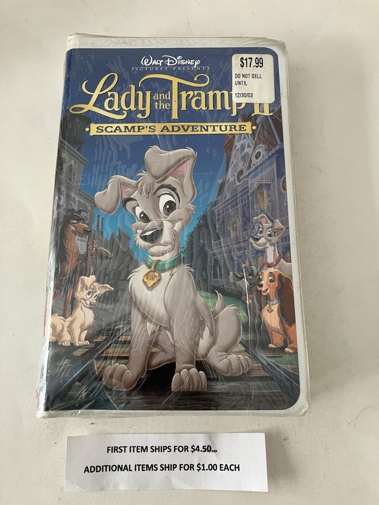 VHS Tape  Lady and the Tramp 2-Scamp's Adventure  $3.25    NEW    Ship $4.50/$1