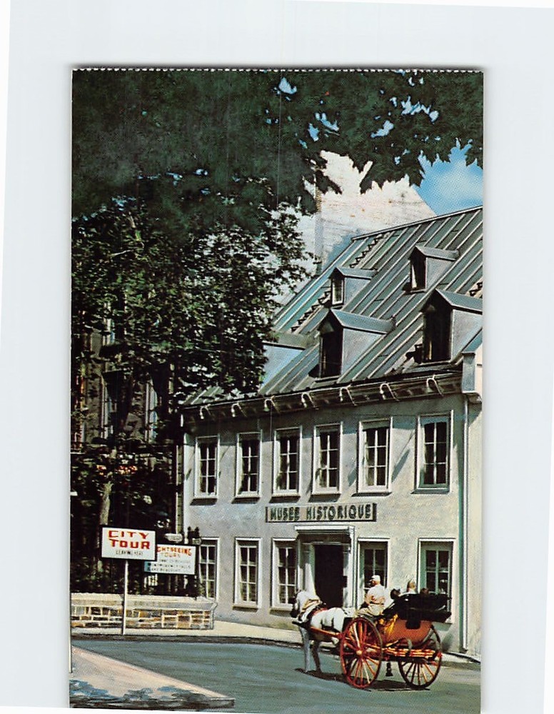 Postcard Musee Historique Inc. Musee de Cire Wax Museum Quebec City Canada