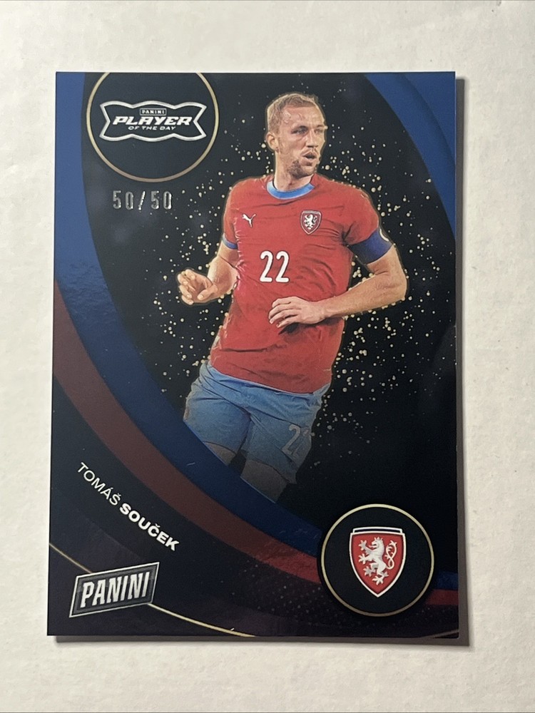 2026 Tomas Soucek Panini Player Of The Day Soccer Blue Parallel #/50