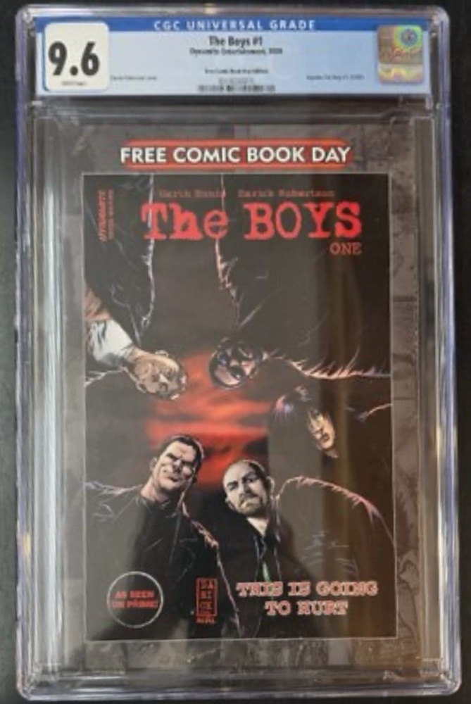 The Boys #1 CGC 9.6 White - DC Wildstorm - Free Comic Book Day- Garth Ennis