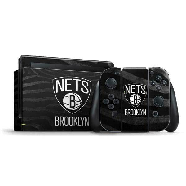 NBA Brooklyn Nets Nintendo Switch Bundle Skin - Brooklyn Nets Black Animal Print