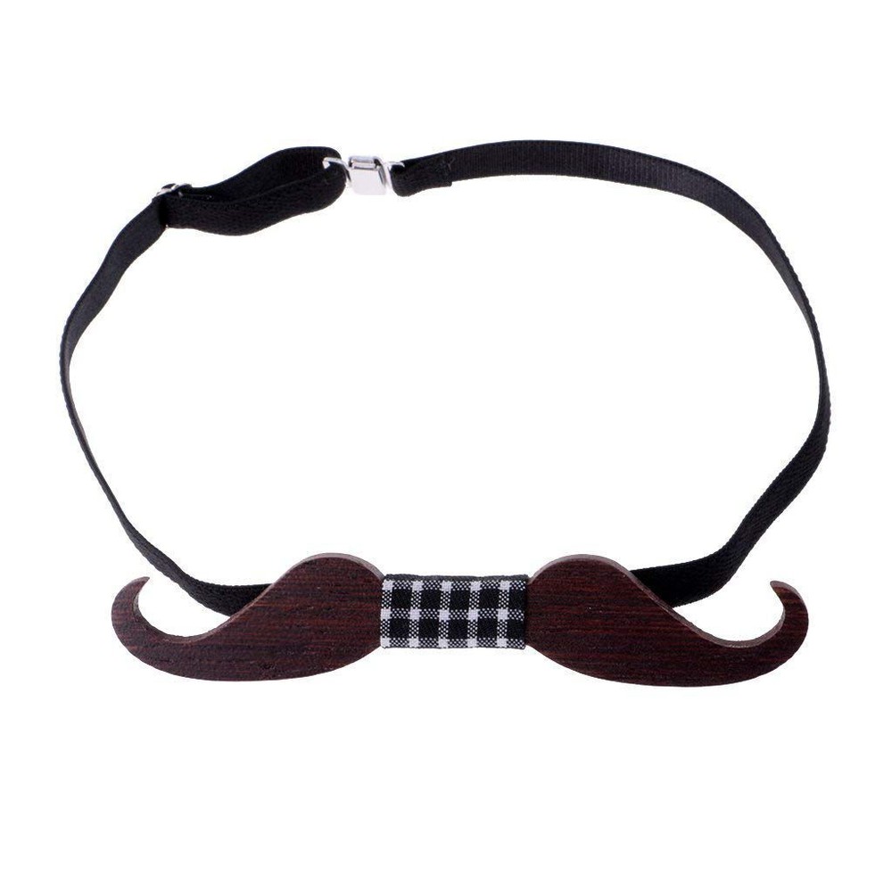 Man Bow Tie Wooden Tie Trend Accessory Suit  for Wedding - # 6,  size E6W1