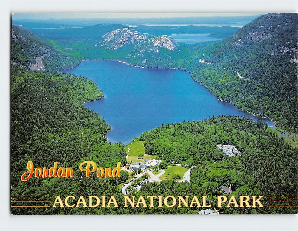 Postcard Jordan Pond Acadia National Park Maine USA-image