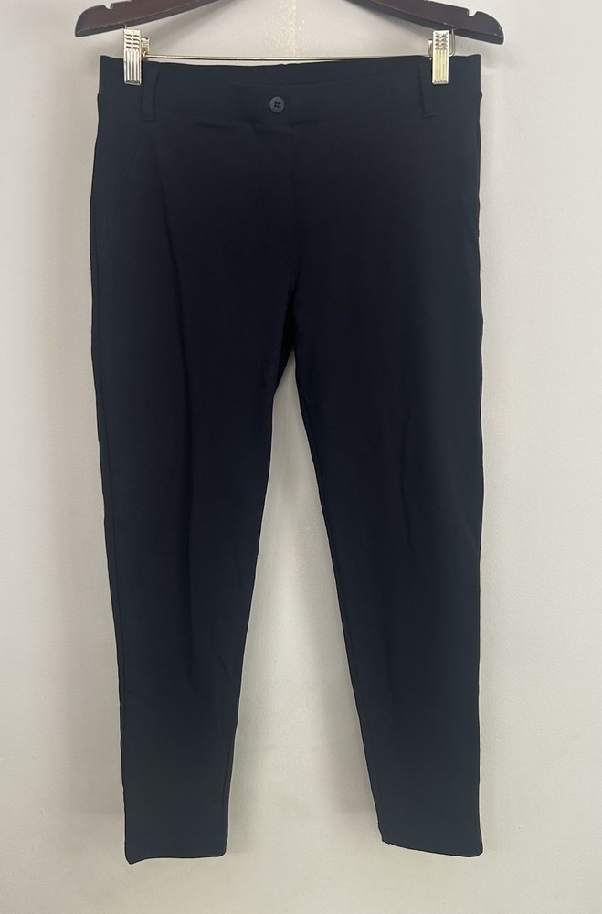Yogipace Black Ankle Size Large NWT Pants Belt Loops Back Pockets Stretch