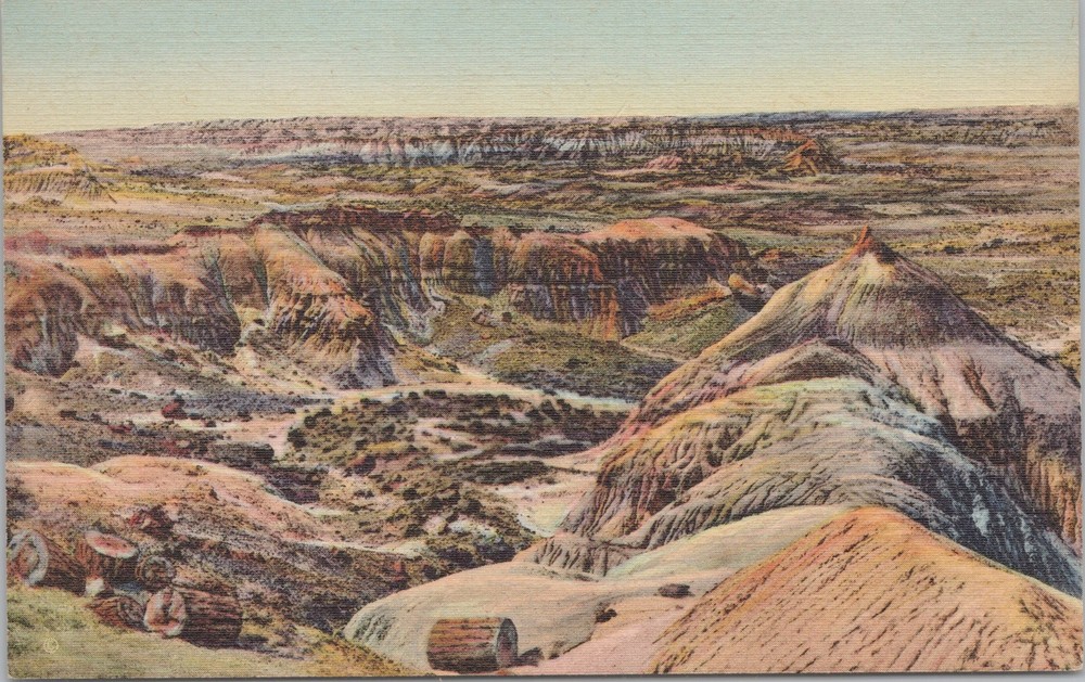 National & State Parks~The Painted Desert Arizona~Petrified Forest~Vintage PC