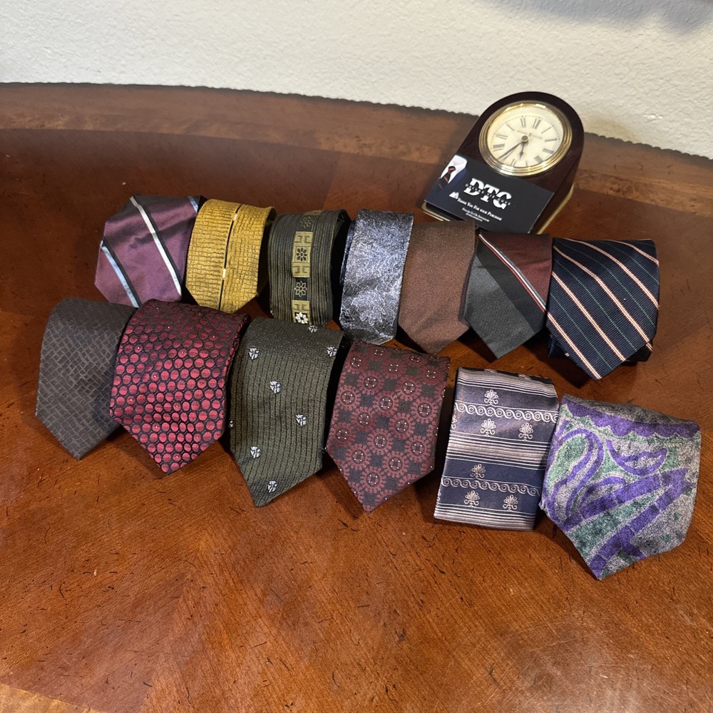 Lot of 13 super rare vintage skinny neckties