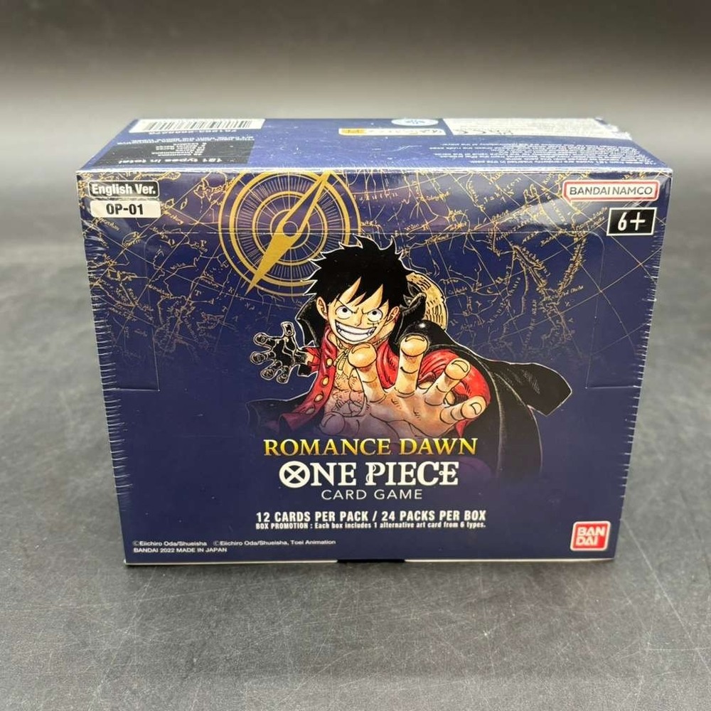 One Piece TCG OP-01 Romance Dawn White Bottom Booster Box SEALED ENGLISHACRYLIC CASE INCLUDED