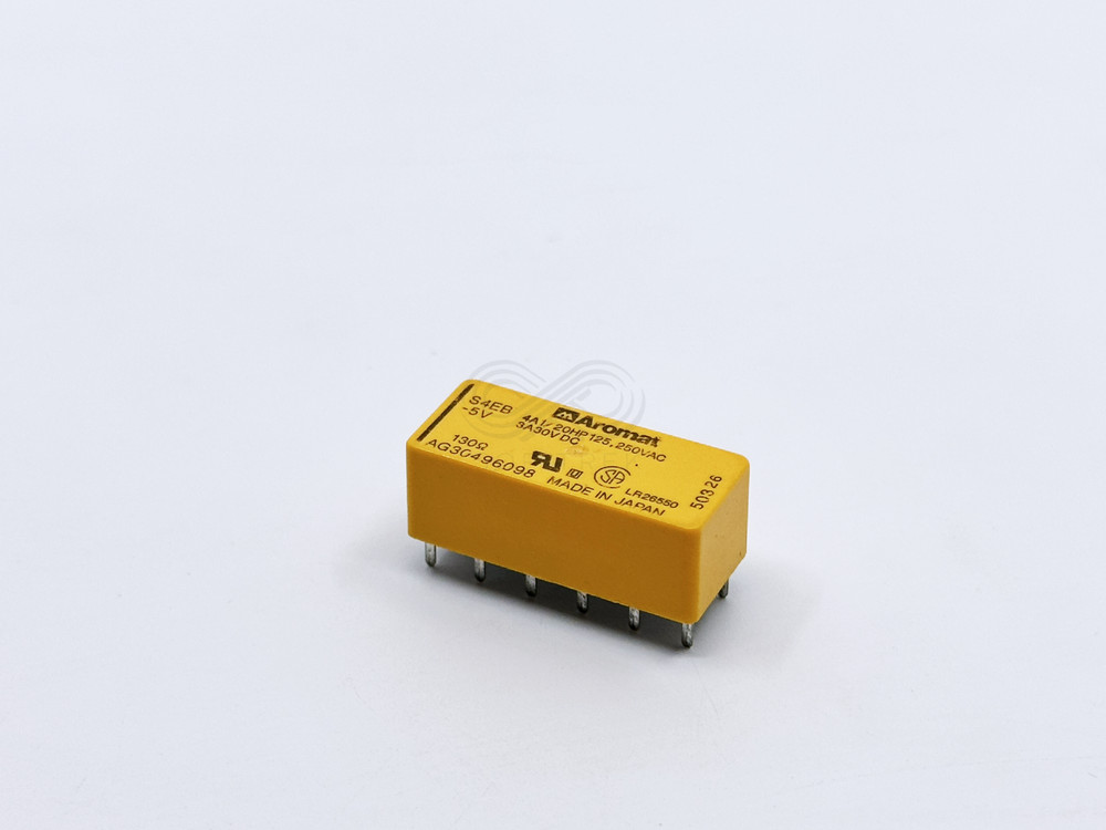 S4EB-5V Aromat PCB Signal Relay 5VDC 4PST-NO 4A 12-Pin