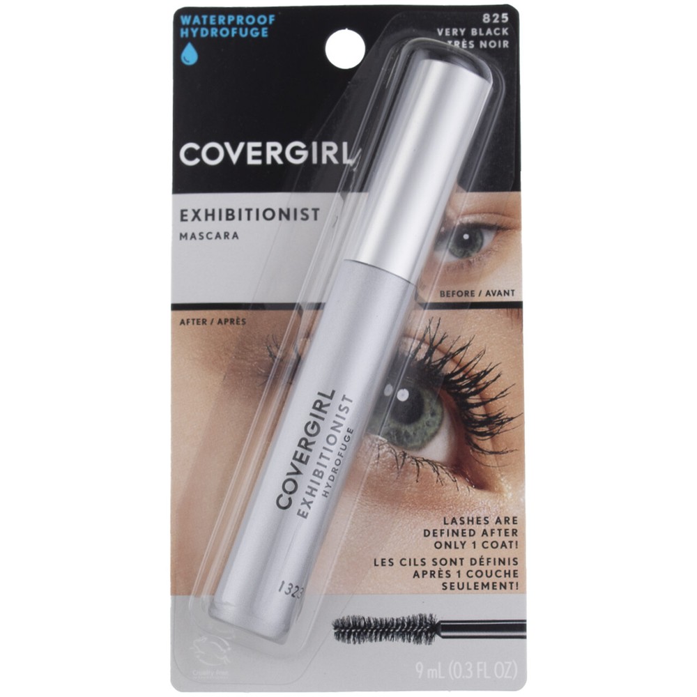 2 Pack CoverGirl Exhibitionist Mascara, Very Black 825, 0.3 fl oz