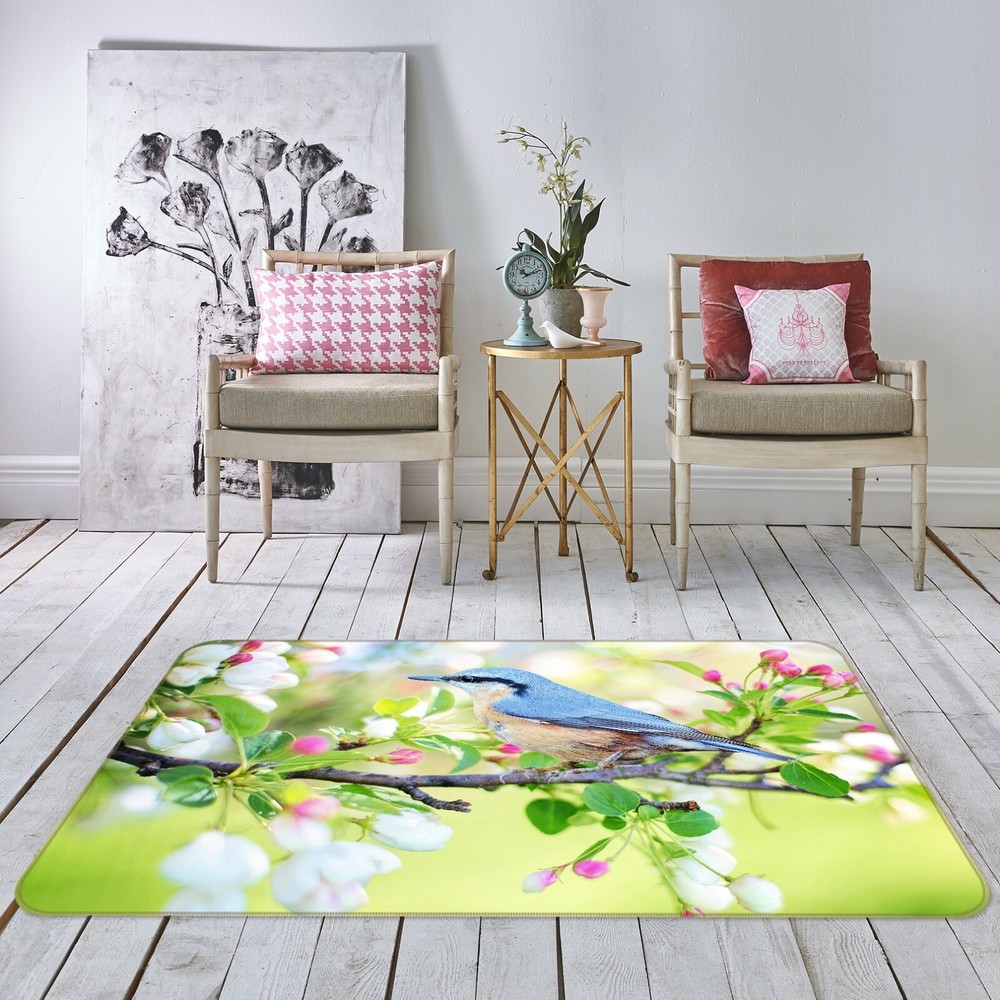 3D Spring Flowering Branch O829 Animal Non Slip Rug Mat Elegant Photo Carpet Fay