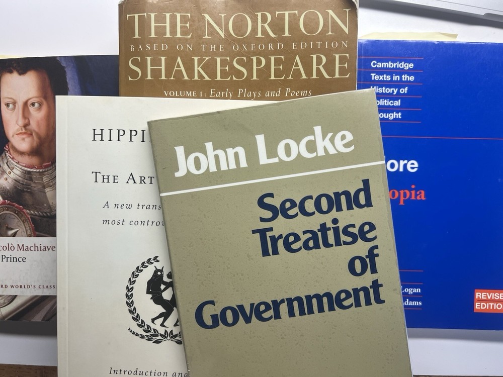 Philosophy Shakespeare, Locke, Plato, More, Machiavelli LOT Books, Used