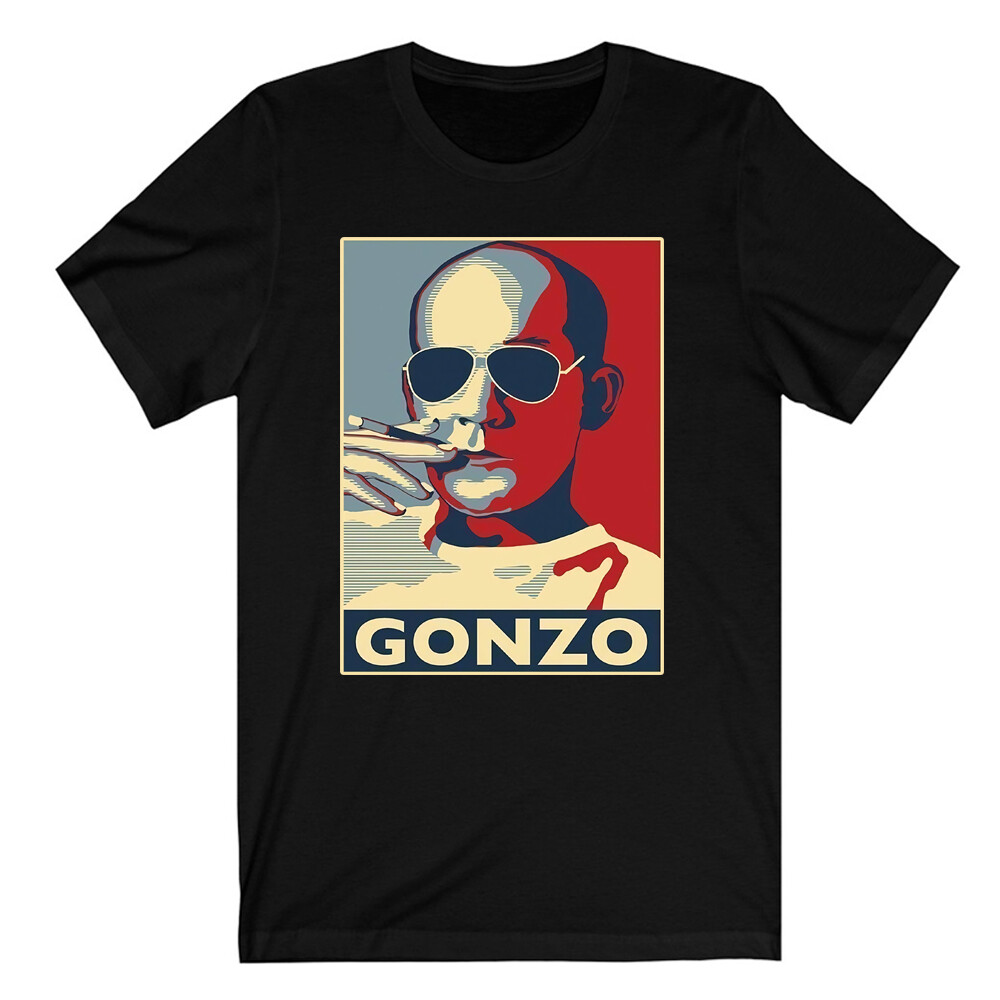 Hunter S Thompson Dr Gonzo Movie Men's Black S to 3XL