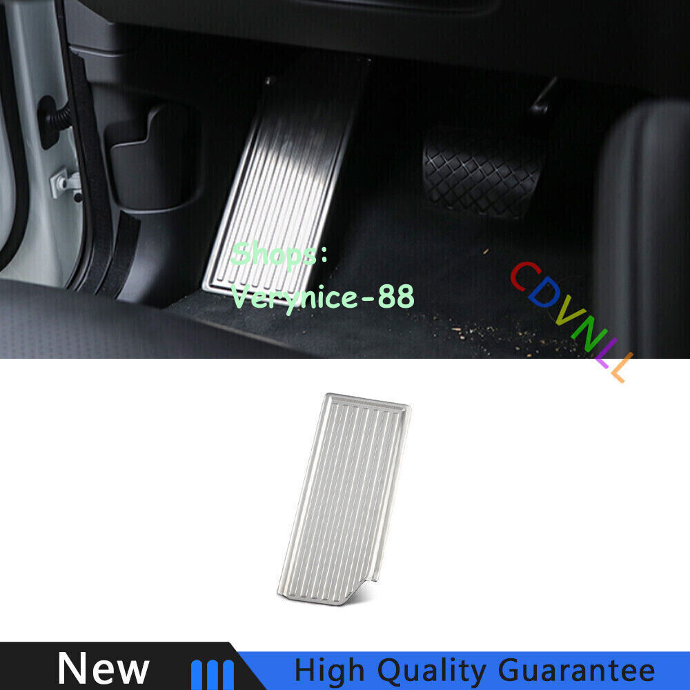 For Porsche Cayenne 2018-2022 Silver Steel Footrest Pedal Put Feet Cover Trim 1*