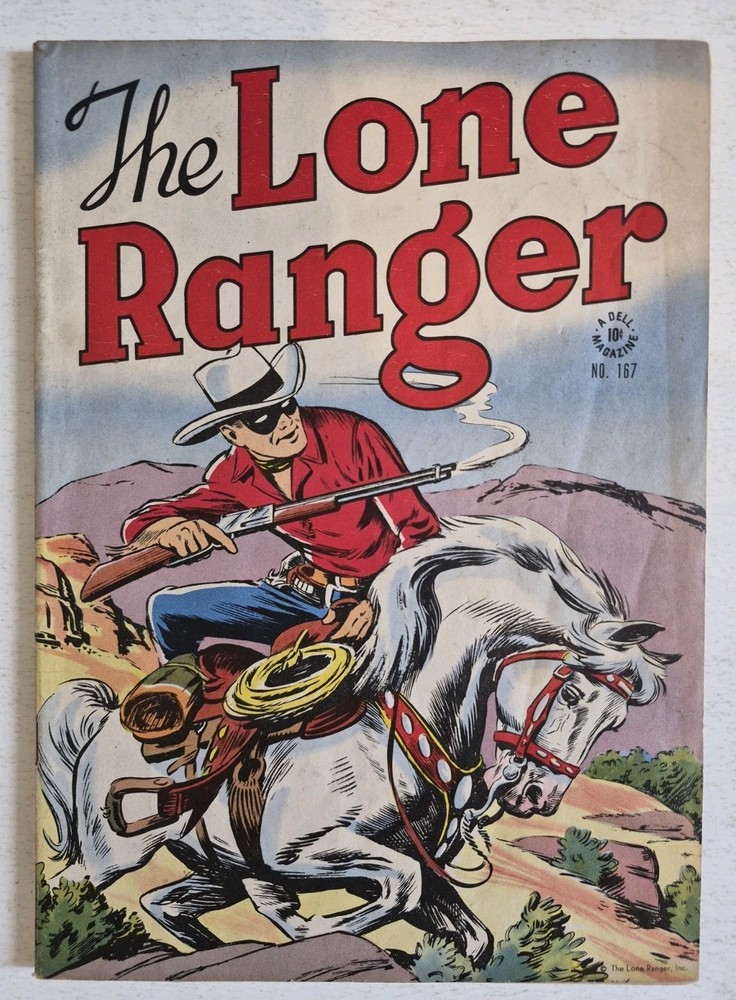 Four Color #167 FN Lone Ranger Dell, Charles Flanders 1947 Golden Age Western