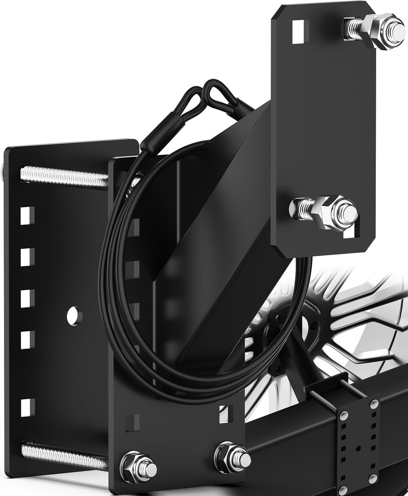 Trailer Spare Tire Mount W/ Anti-Theft Rope, Universal Spare Tire Carrier Holder