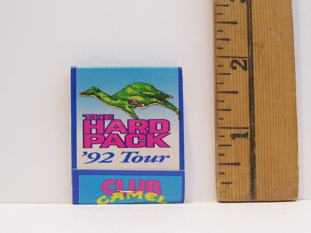 1992 JOE CAMEL HARD PACK TOUR CLUB CAMEL CIGARETTES MATCHBOOK WITH MATCHES