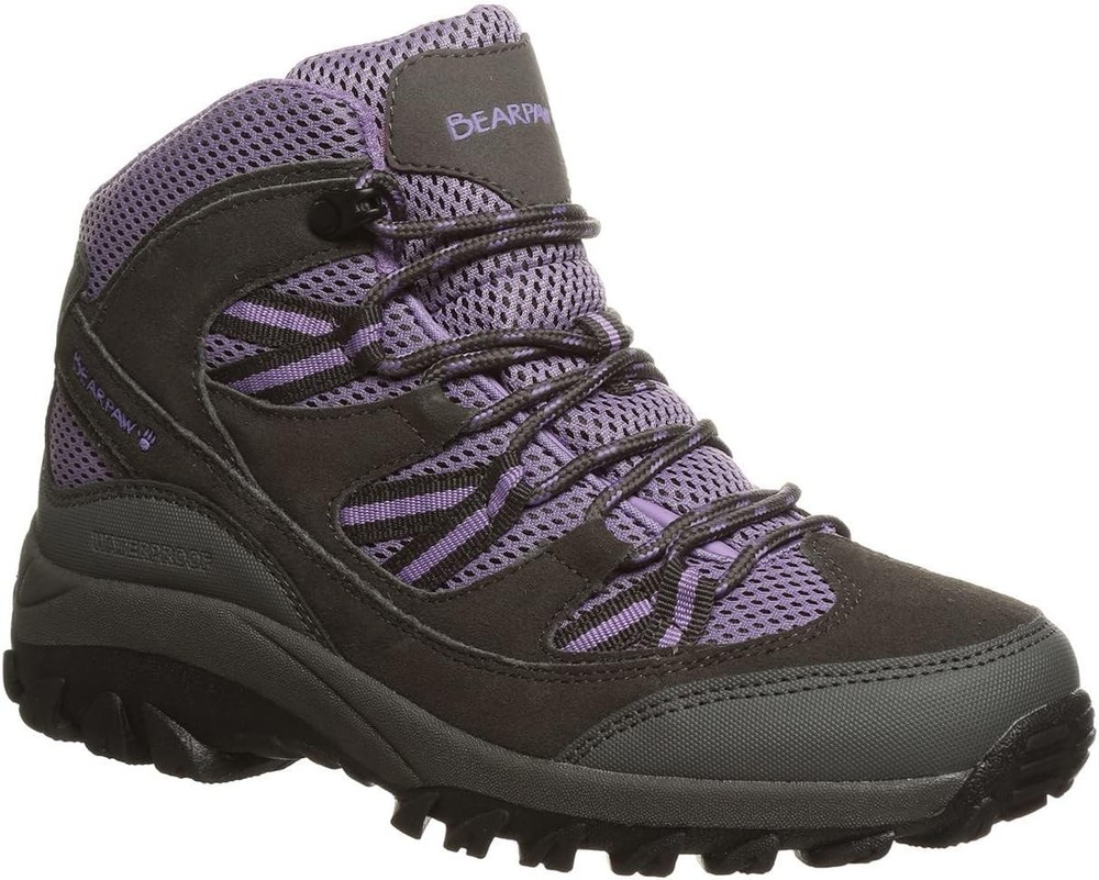 BEARPAW Womens Tallac Waterproof Suede Hiking Boots for Outdoor Adventures