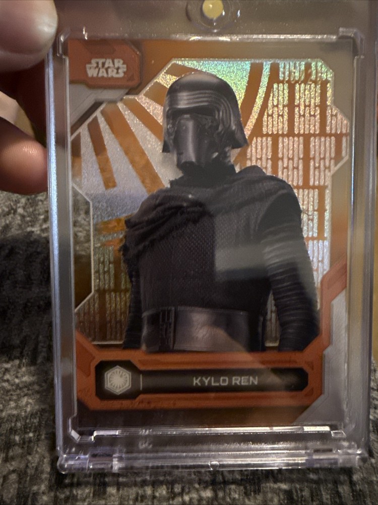 Kylo Ren 2024 Topps Star Wars High Tek ORANGE 15/25 Death Star Exterior #62