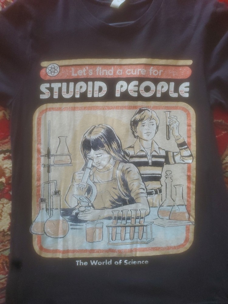 Let's Find A Cure for Stupid People S T-Shirt Spirit Halloween Hot Topic