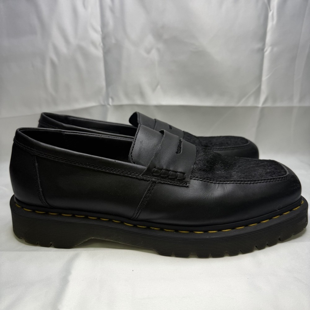 RARE Dr. Martens Penton Bex Square Pony Hair Men's Size US 13 Leather Loafers