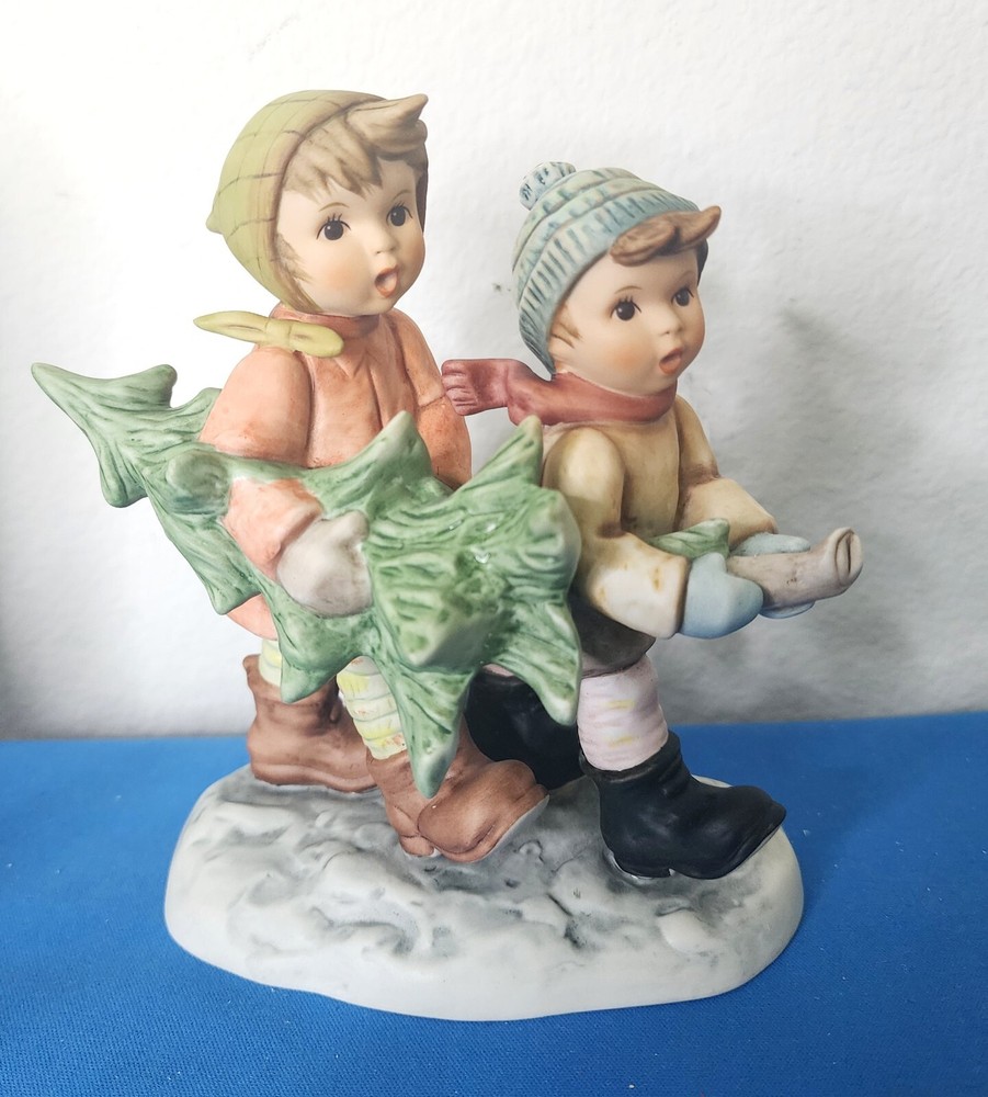 Goebel - Berta Hummel Tree Trimming Time Porcelain Christmas Figurine 1996 BH12