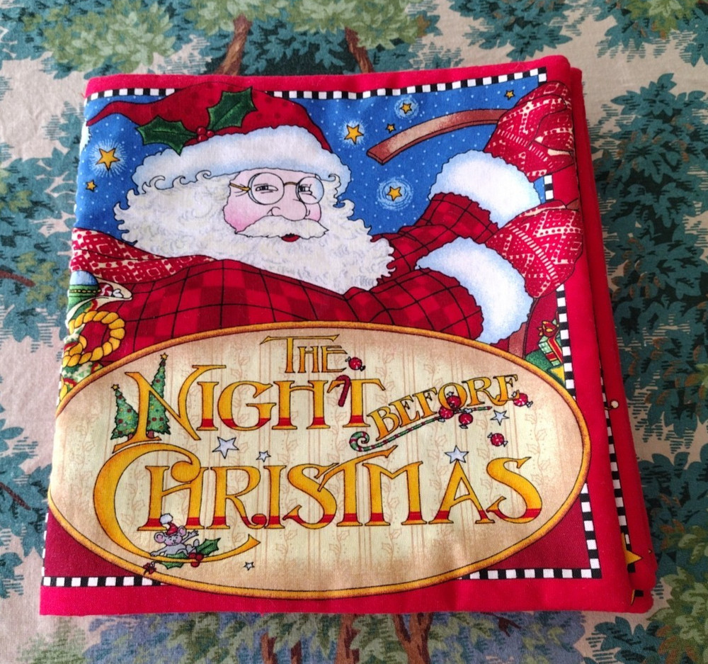 Mary Engelbreit Cut & Sew The Night Before Christmas Finished Fabric Soft Book