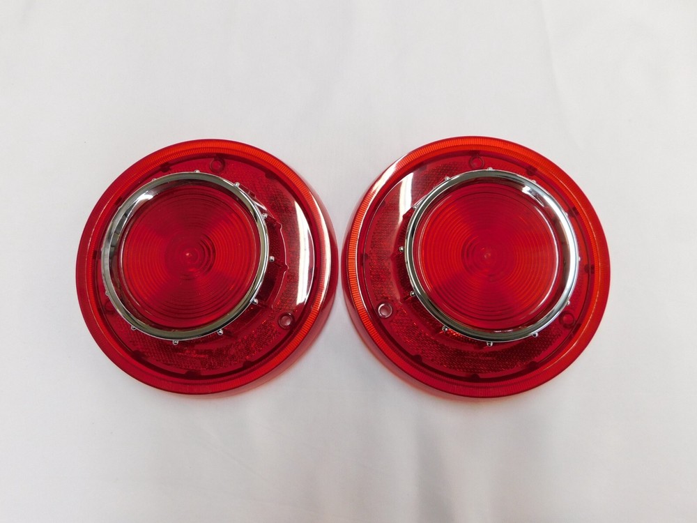 New Repro. 1956 Ford Fairlane Tail Light Lamp Lenses Lens Pair Crown Victoria