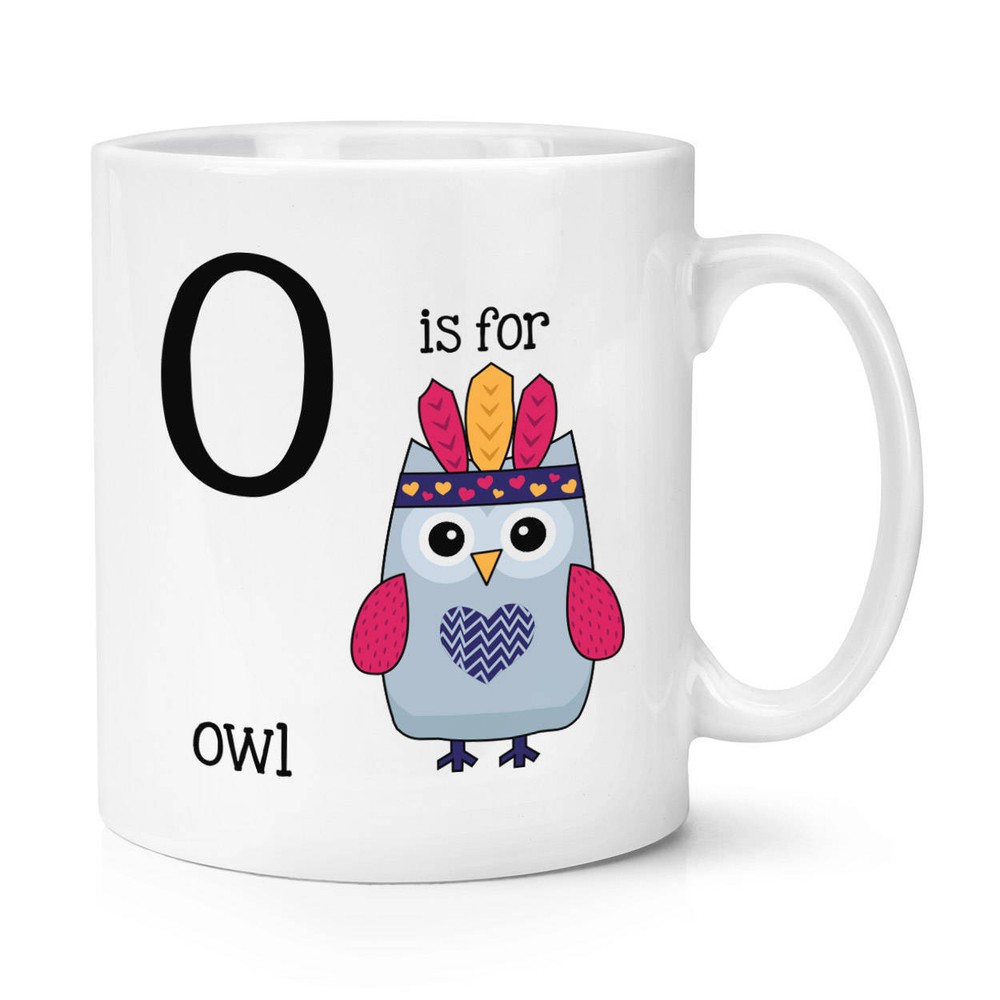 Funny Owl Letter Coffee Mug for Tea and Coffee Lovers