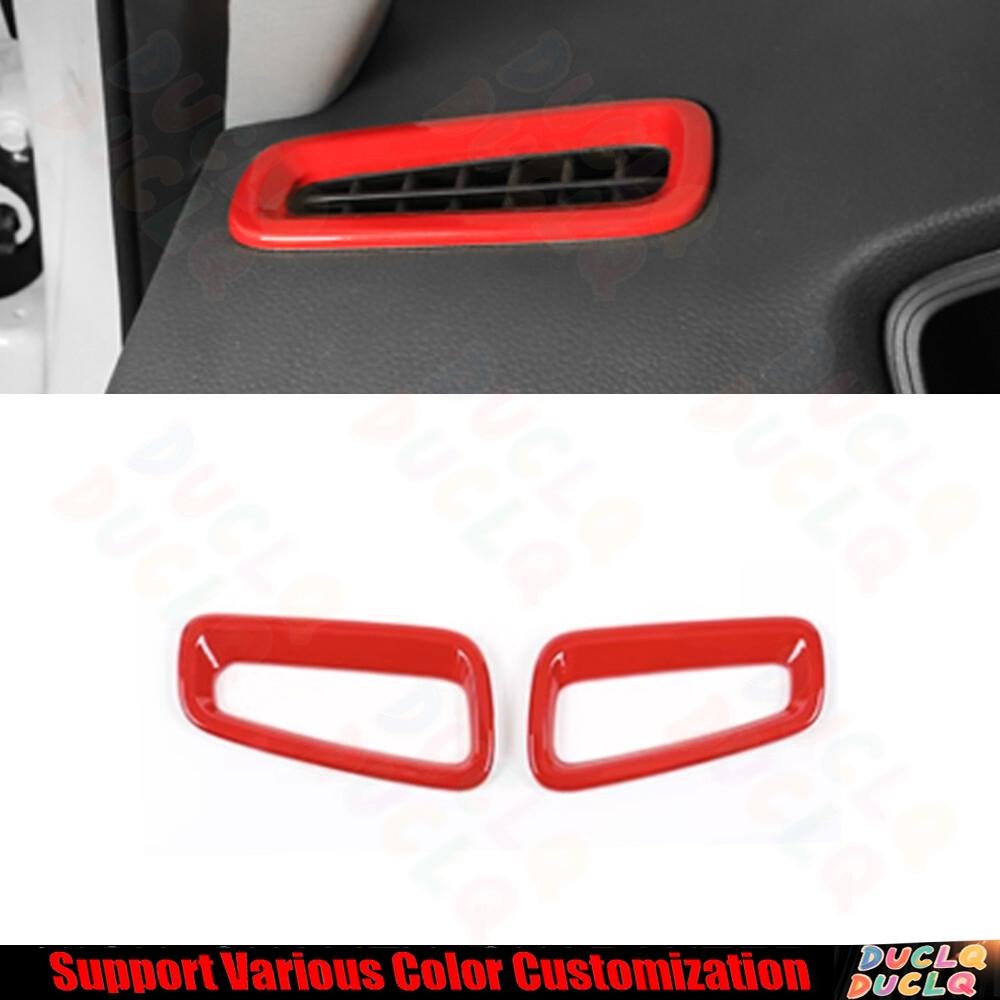 For Honda Civic 11th 2022-2023 Bright Red Dashboard Side Outlet Vent Cover Trim