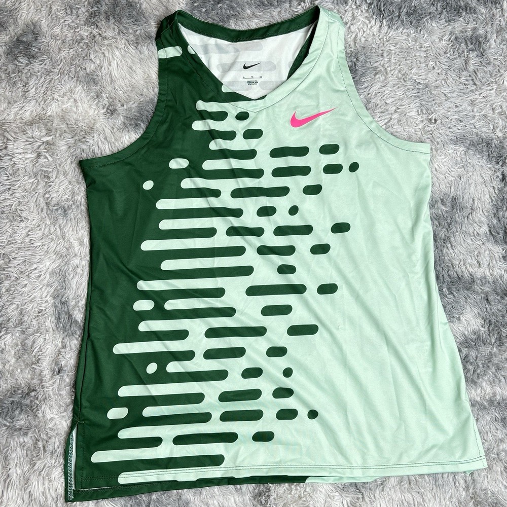 WMNS Sz XL Nike Pro Elite Team Distance Track Singlet DR5207-341 Made In USA