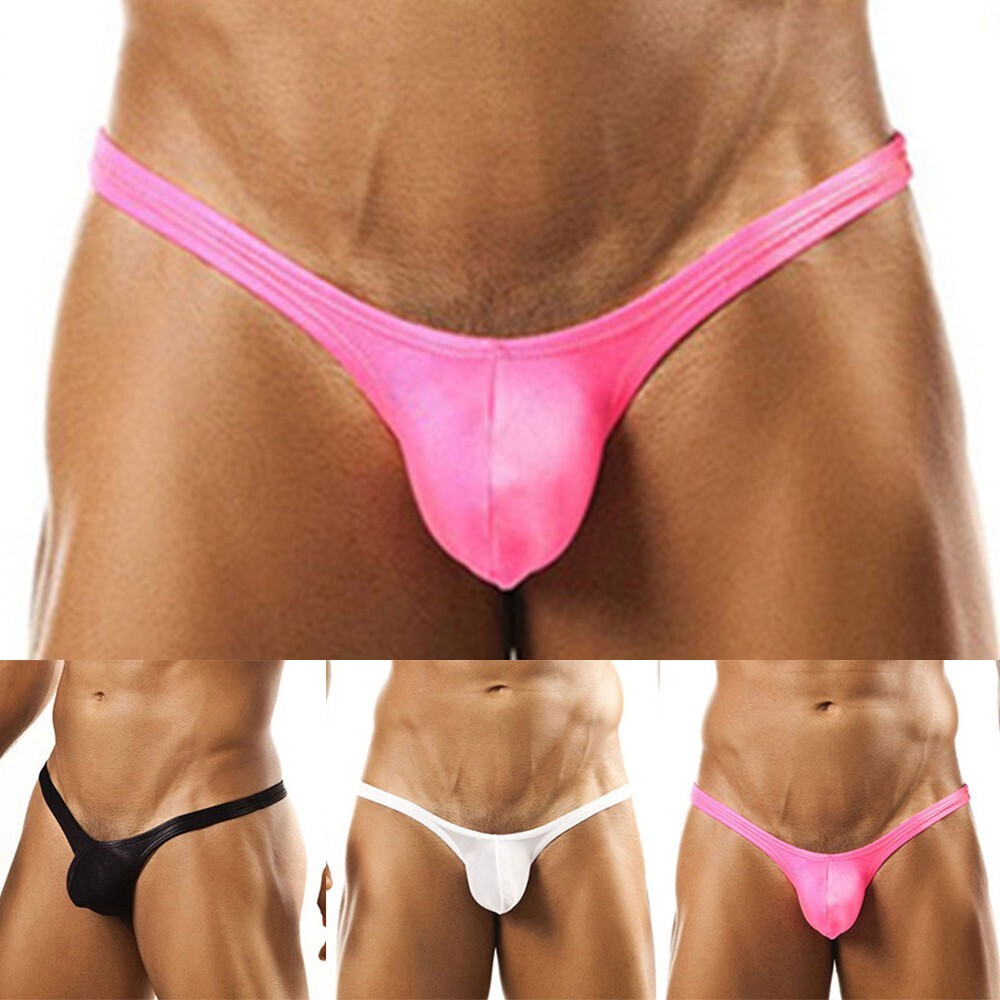 Mens Sexy Swim Briefs Bikini Swimwear Swimsuit Beachwear T-back Thong Underwear