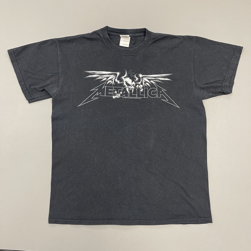 Vintage 2008 Metallica Logo Gildan T-shirt Size Medium
