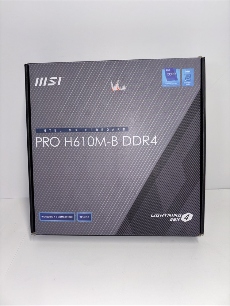 MSI PRO H610M-G DDR4 LGA 1700 MicroATX Intel Motherboard Parts Only