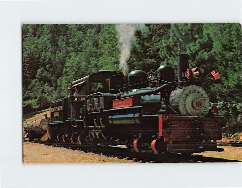 Postcard Yosemite Mountain Sugar Pine Railroad California USA