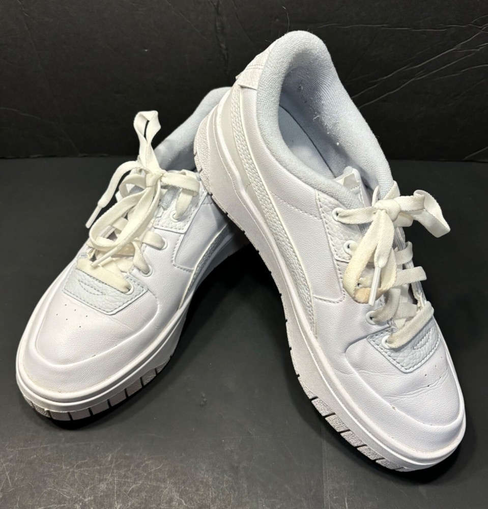 Puma Womens White Leather Sneaker Shoes. Size 7.5