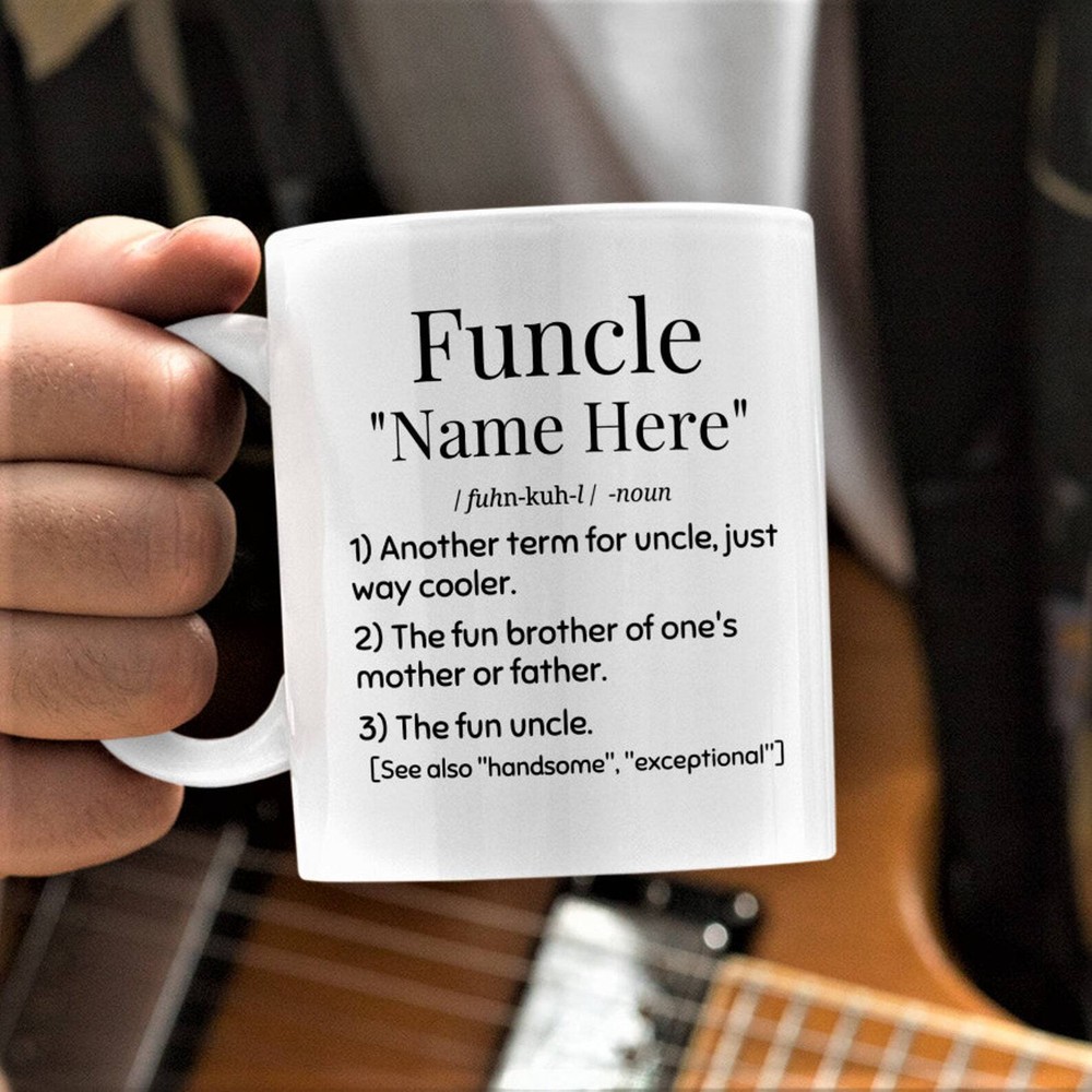 Funcle Mug Personalized Gift Coffee Tea Mug For New Uncle Brother Best Uncle