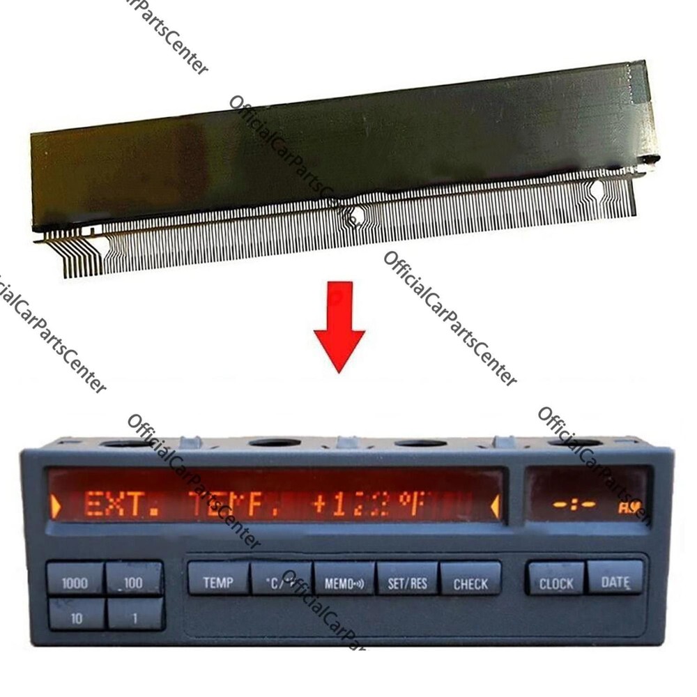 1Pc 11-Button Computer OBC LCD Display For E36 3-Series M3 62138357666
