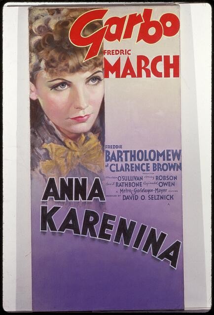 Photo:Garbo 1935 Anna Karenina Film Poster Fredric March Bartholomew