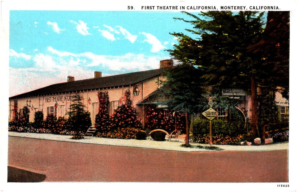 First Theatre in California Monterey CA Jack Swan 1910s Postcard Unused