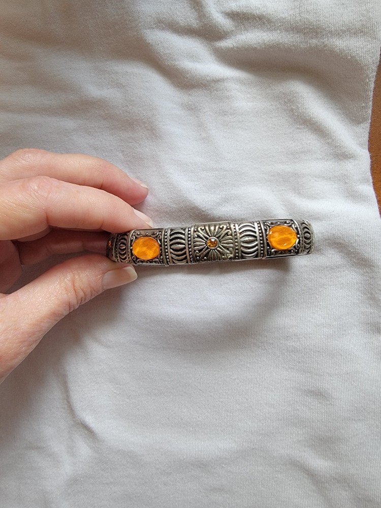 Amber Colored Stretch Bracelet